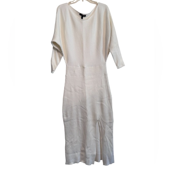 Banana Republic Dresses & Skirts - Banana Republic Cream Sweater Maxi Dress With Slit